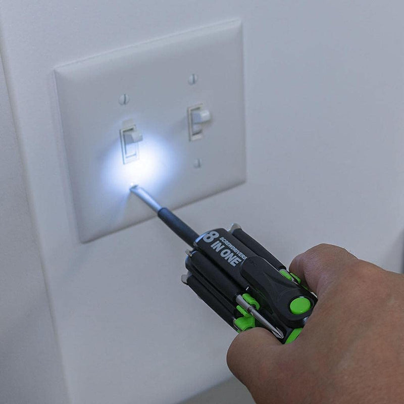 8 Screwdrivers in 1 Tool with Worklight and Flashlight
