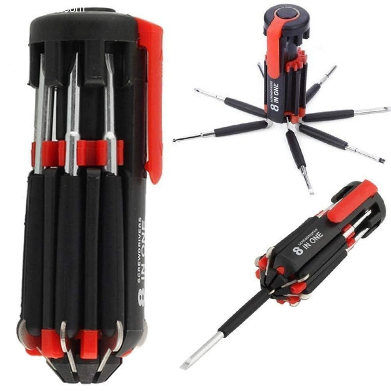 8 Screwdrivers in 1 Tool with Worklight and Flashlight