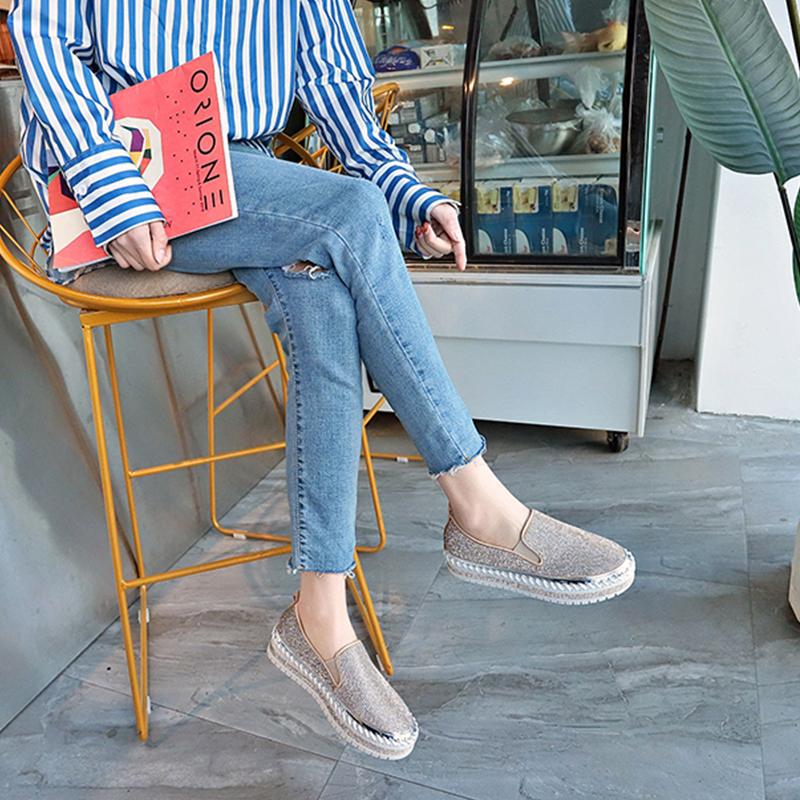 Rhinestone Slip-on Loafers/ Sneakers