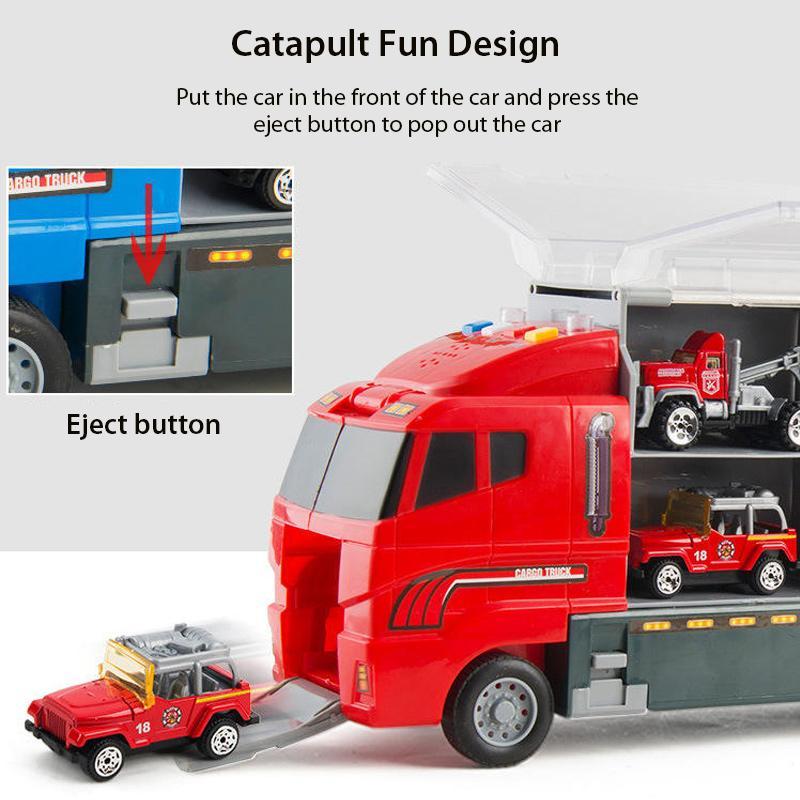 Alloy Storage Truck And Car Model Toy Series
