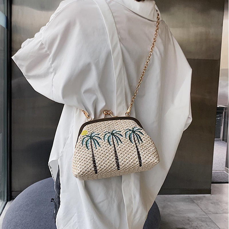 Woven Chain Crossbody Bag