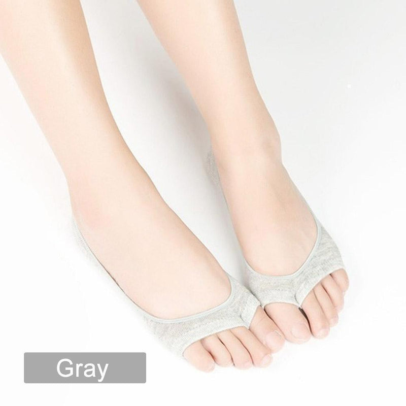 Open-toed Silicone Pad Liner Socks