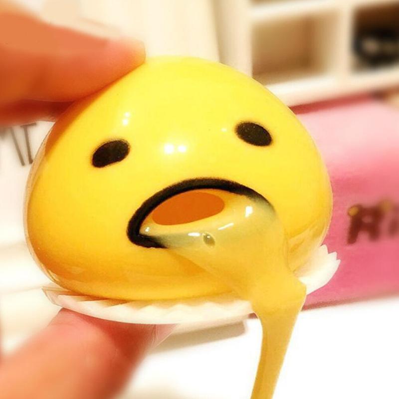 Interesting Egg Yolk Print Ball Stress Relief Toy