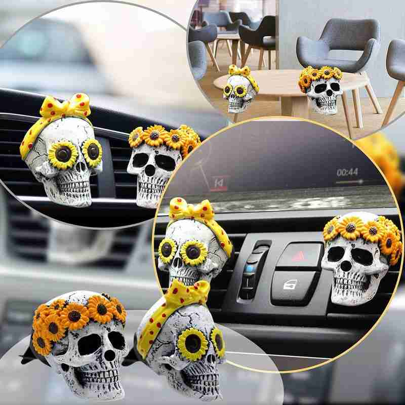 (🎃Early Halloween Promotion🎃) Evil Skulls With Air Freshener (2 PCs)