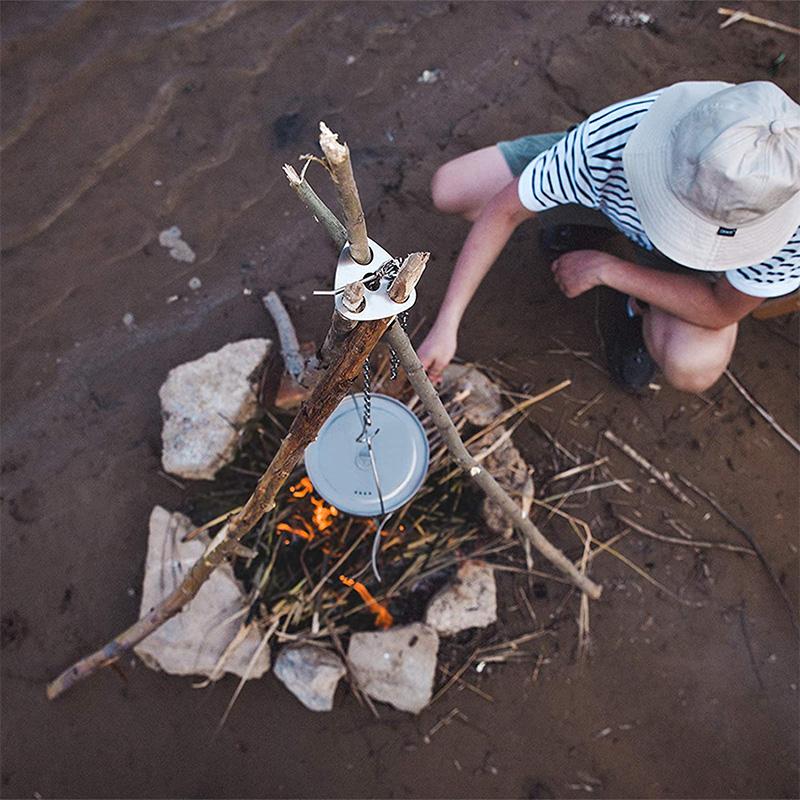 Stainless Steel Triangle Campfire Stand
