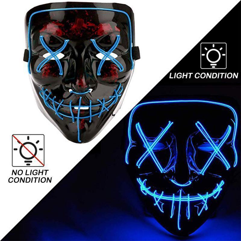 (🎃Early Halloween Promotion🎃) Halloween - LED luminous mask