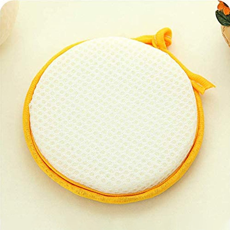 Multi-Purpose Kitchen Double Side Round Dishwashing Sponge (5 pcs)