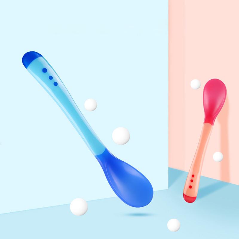 Silicone Heat-Sensitive Spoons for Baby