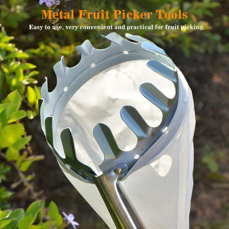 Metal Fruit Picker with Pocket