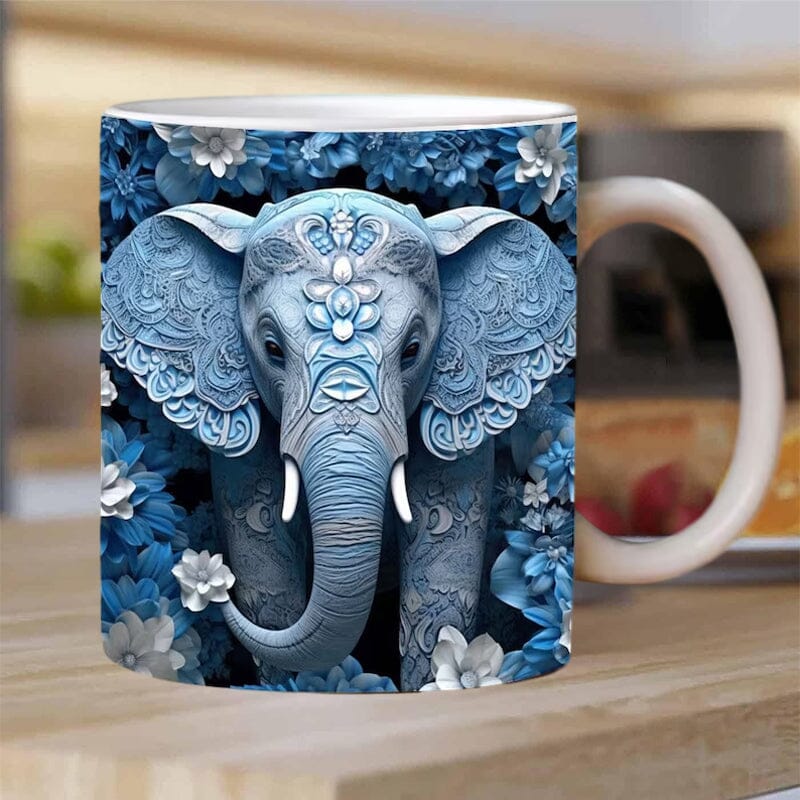 🐘Elephant print mug