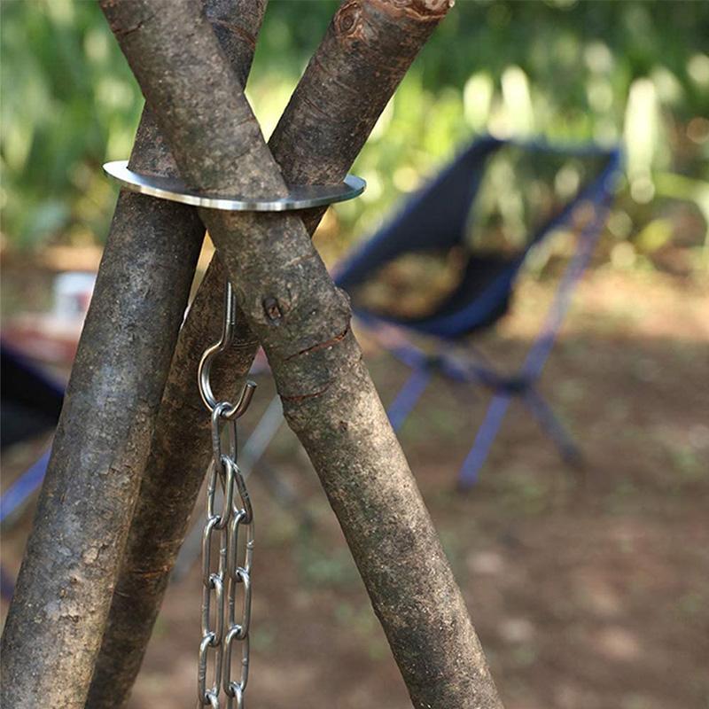 Stainless Steel Triangle Campfire Stand