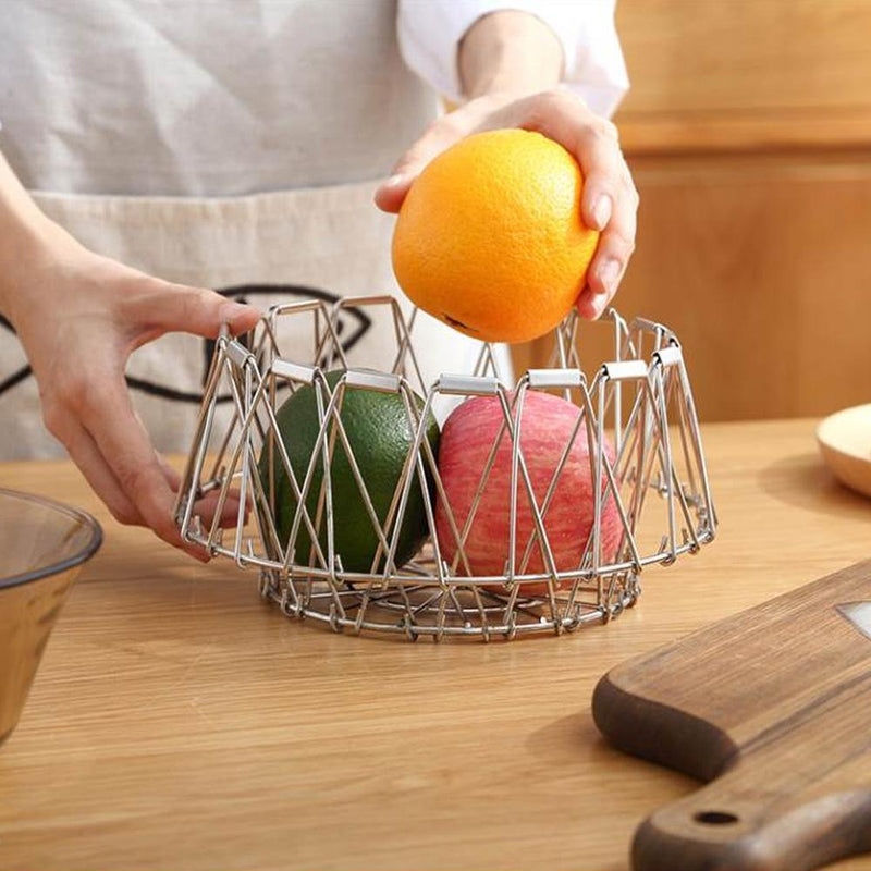 Collapsible Stainless Steel Wire Basket