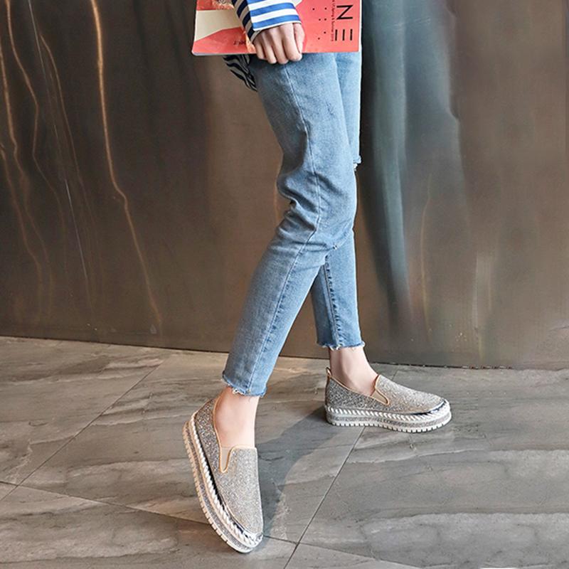 Rhinestone Slip-on Loafers/ Sneakers
