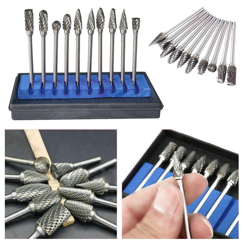 DOMOM 10 in 1 Tungsten Steel Grinding Head ( 10PCS )