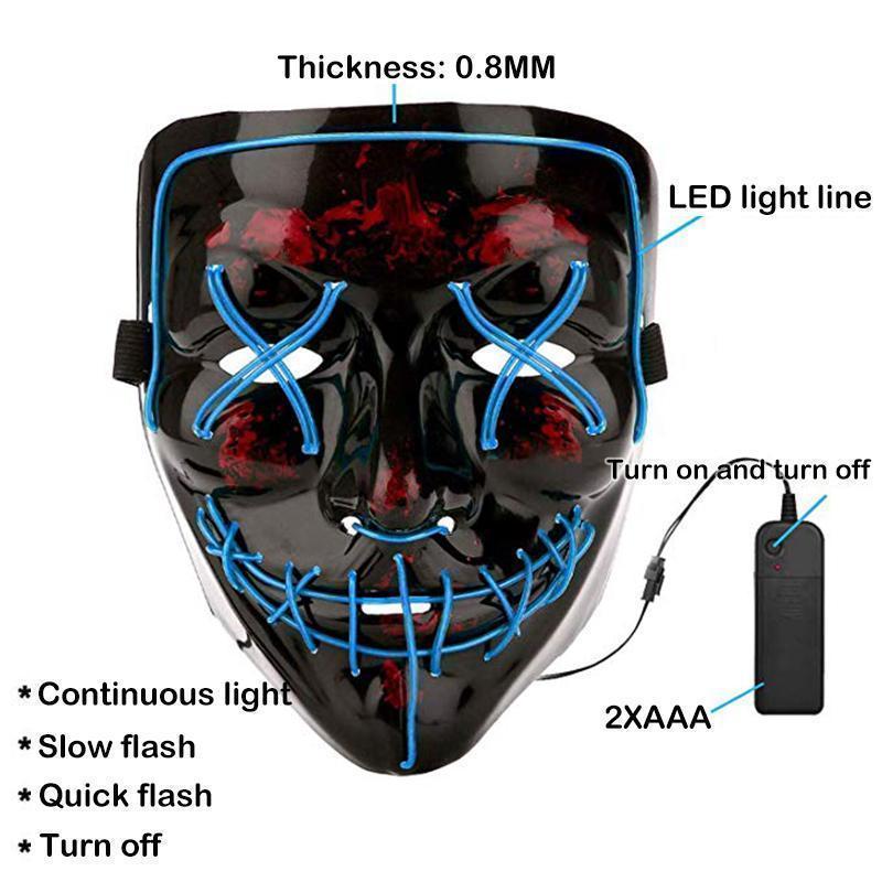 (🎃Early Halloween Promotion🎃) Halloween - LED luminous mask