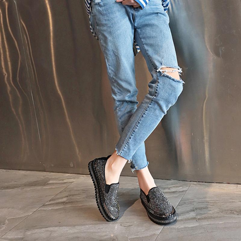 Rhinestone Slip-on Loafers/ Sneakers