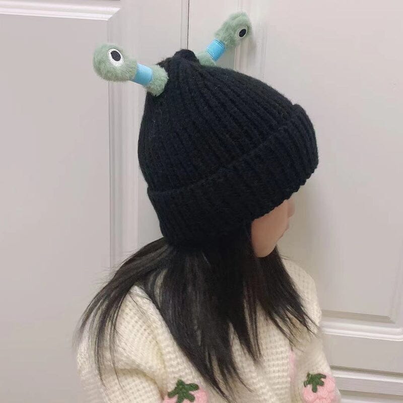 🐸Winter Parent-Child Cute Glowing Little Monster Knit Hat