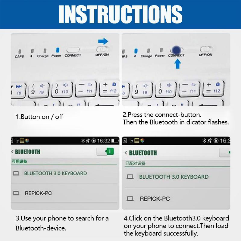 Mini-iPhone-Android Bluetooth Keyboard