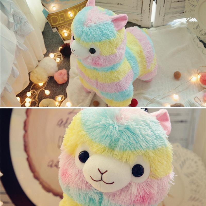 Stuffed Doll - Rainbow Alpaca