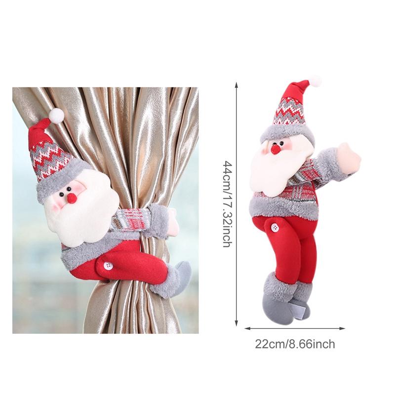 Christmas Element Curtain Decor