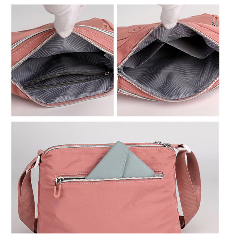 Women Lightweight Multi-Pocket Shoulder Bag
