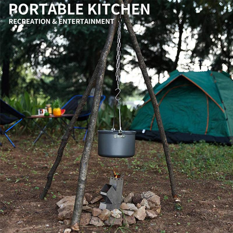 Stainless Steel Triangle Campfire Stand