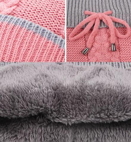 3PCS Women Winter Scarf Set