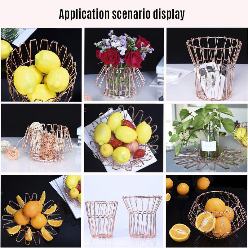 Collapsible Stainless Steel Wire Basket
