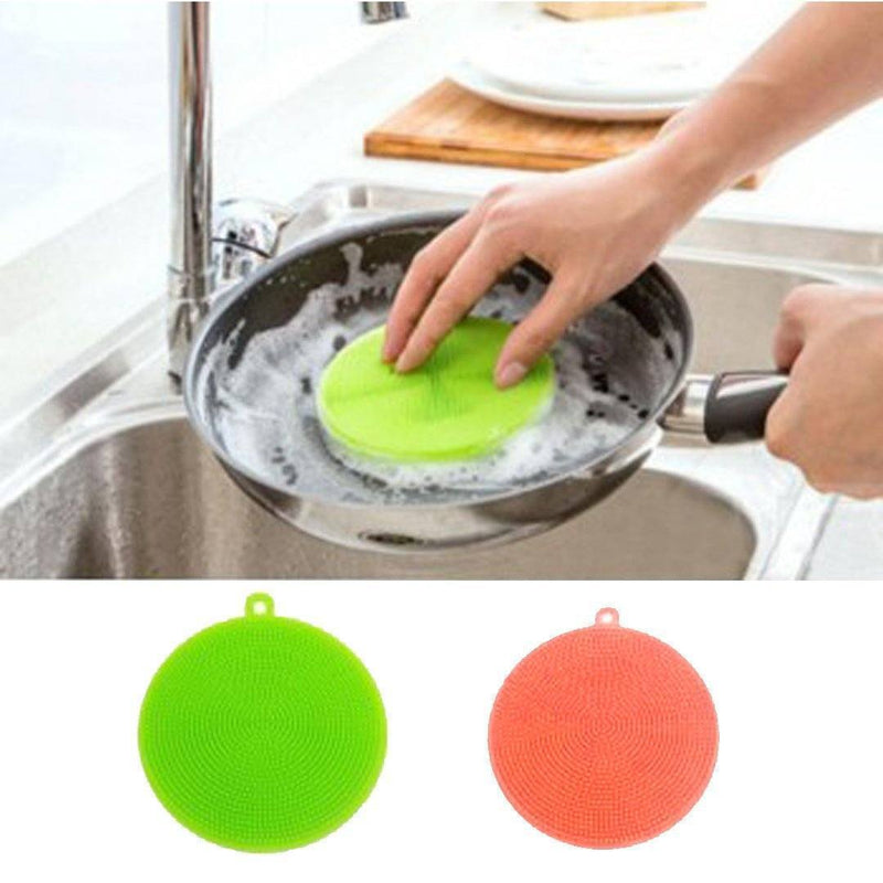 Silicone Multi-purpose Scrubber Sponge, 5 PCs