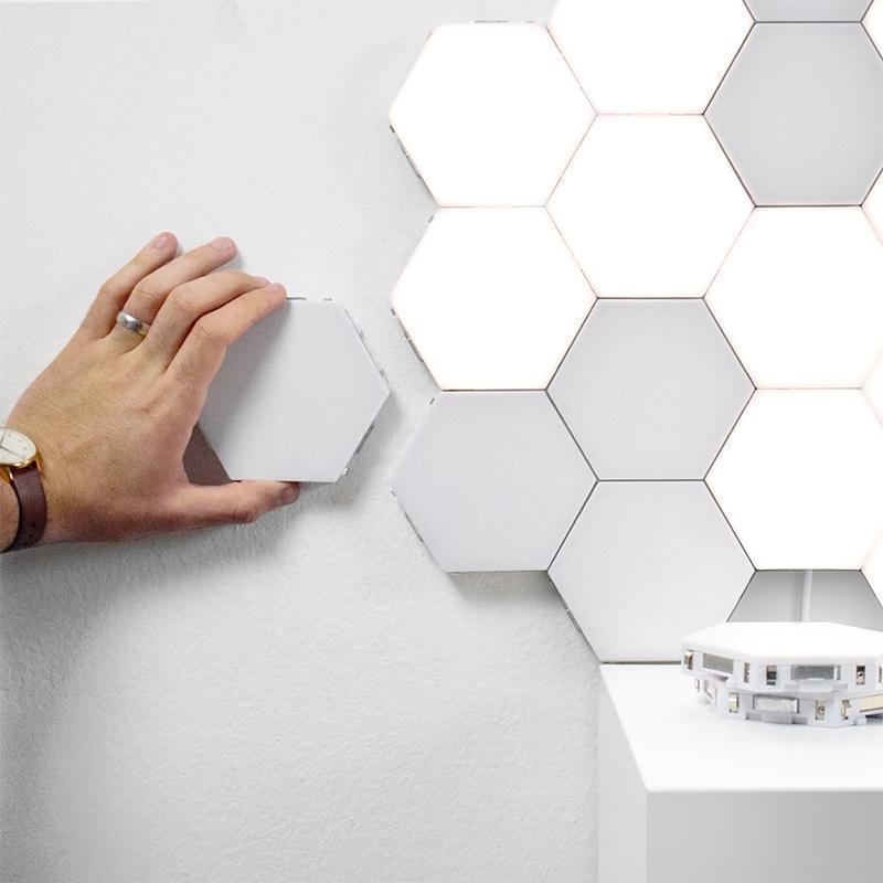haloera™ Hexagonal Wall Lamp Creative Geometry Assembly