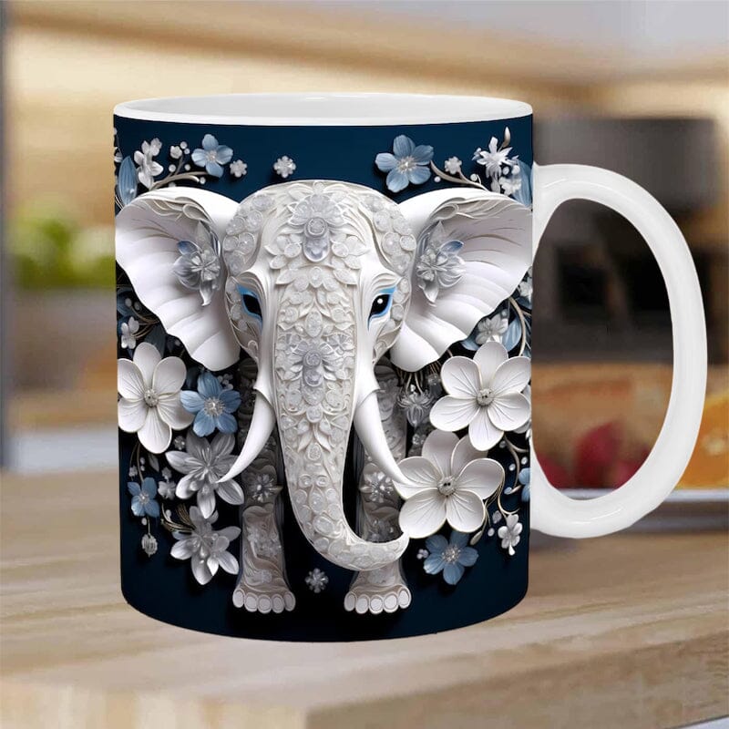 🐘Elephant print mug