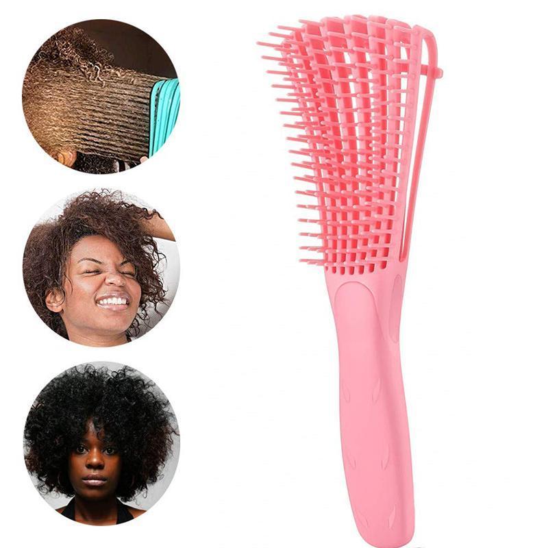 Hair brush for straight and curly hair