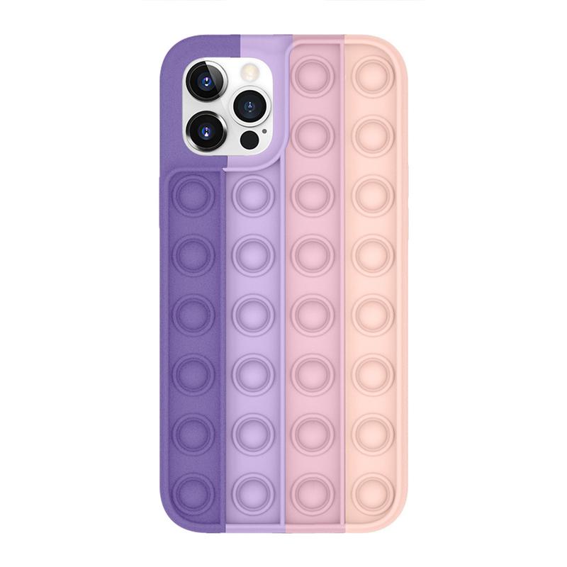 Toy Phone Case, Push Pop Bubble Fidget Sensory Protecive Case for iPhone