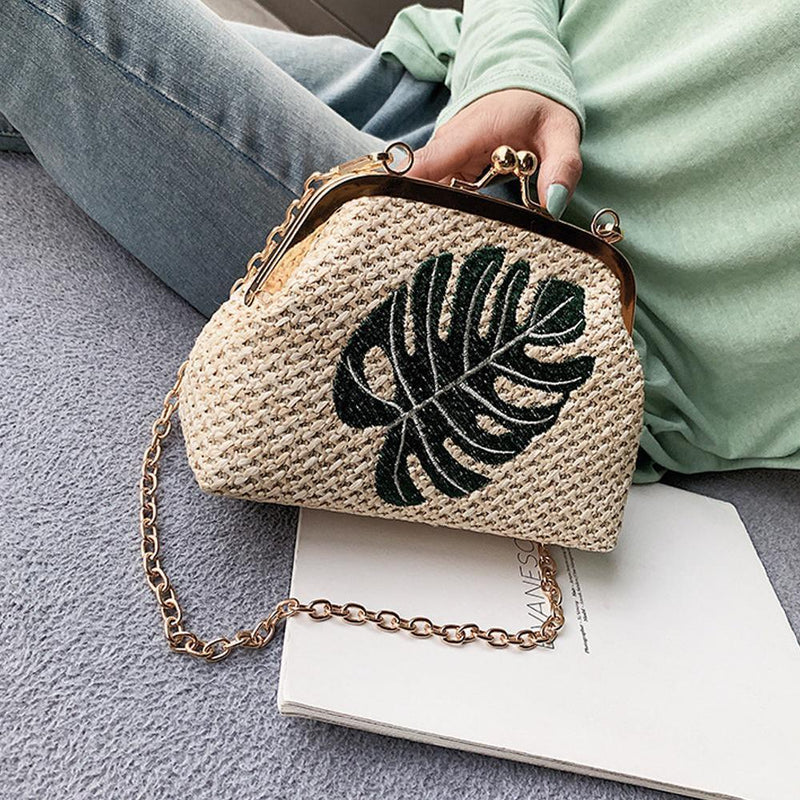 Woven Chain Crossbody Bag