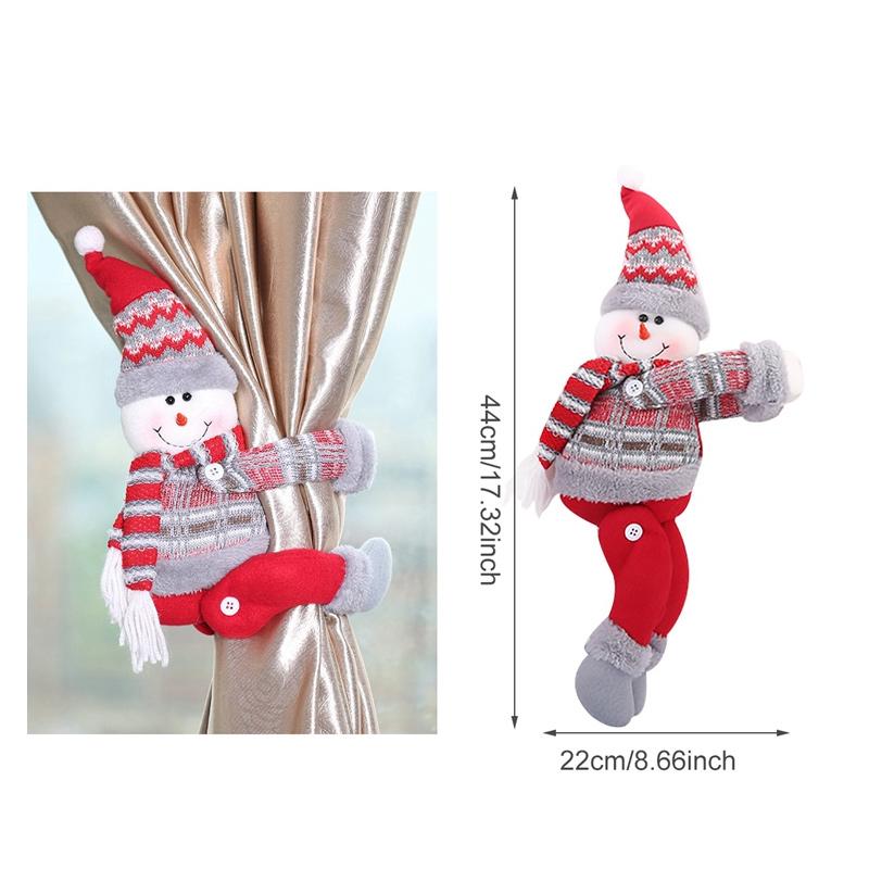 Christmas Element Curtain Decor