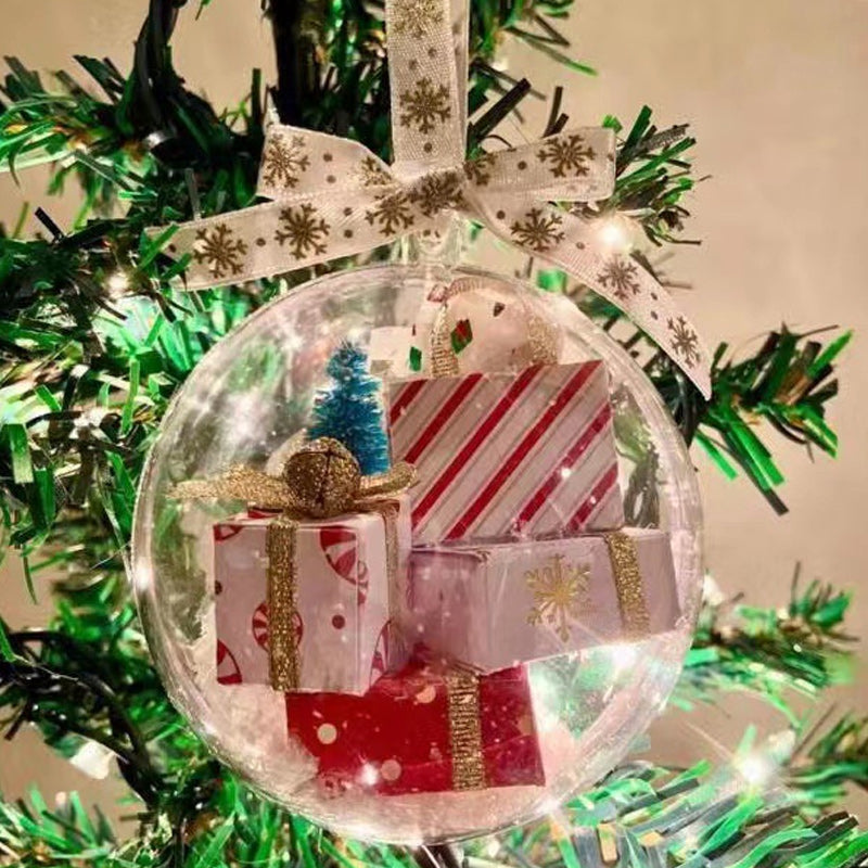 Christmas tree decoration transparent ball