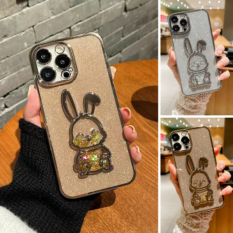3D Bunny Phone Case Compatible with iPhone