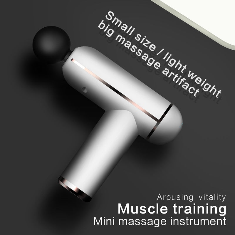 Portable Percussion Pistol Massager For Body Neck Deep Tissue, Muscle Relaxation Gout Pain Relief