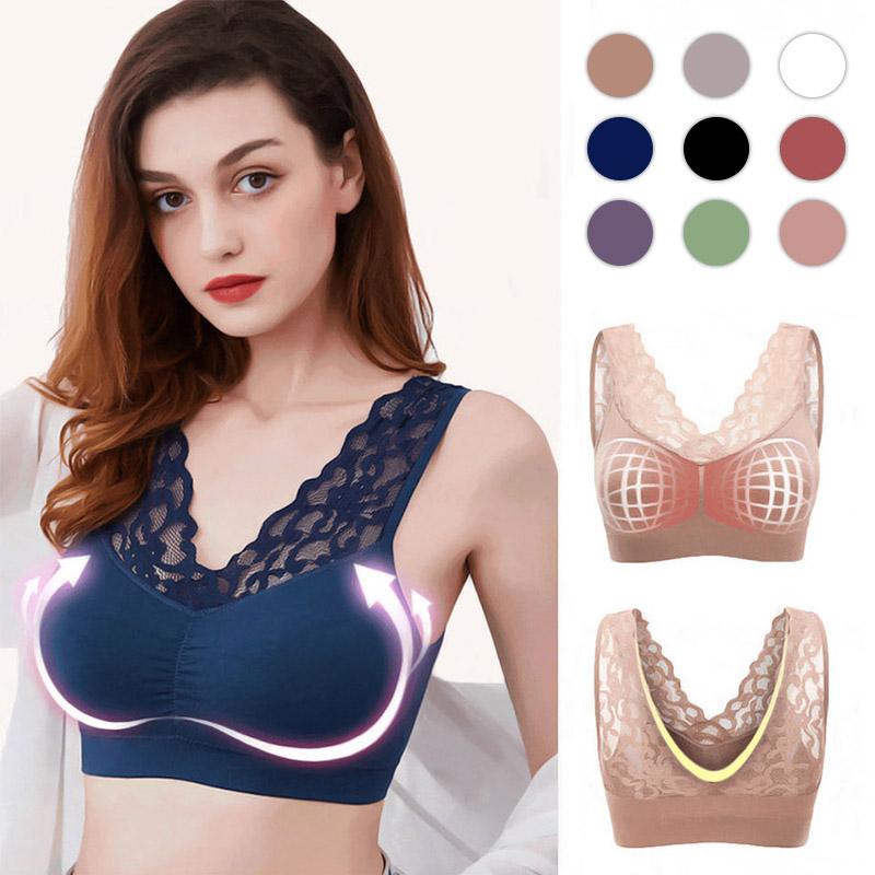 Breathable Sports Push Up Lace Bra