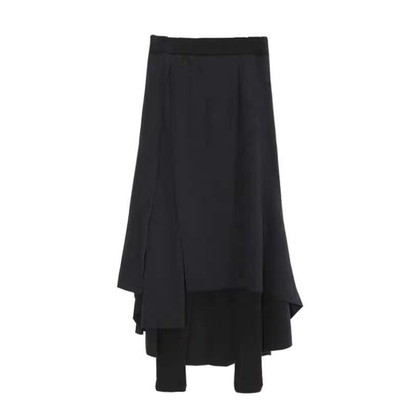 Women's Irregular Fake Two Pieces Thickened Bottoming Skirt